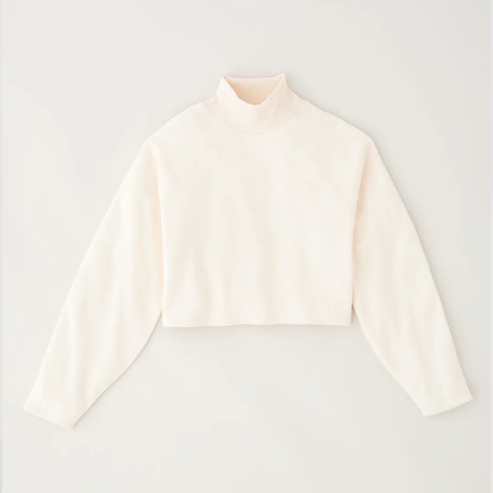 Kotn Cropped Cozy Mockneck